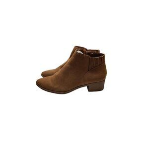 American Rag Women Tori Pointed Toe Ankle Boot Size 7.5M Tan FLAW